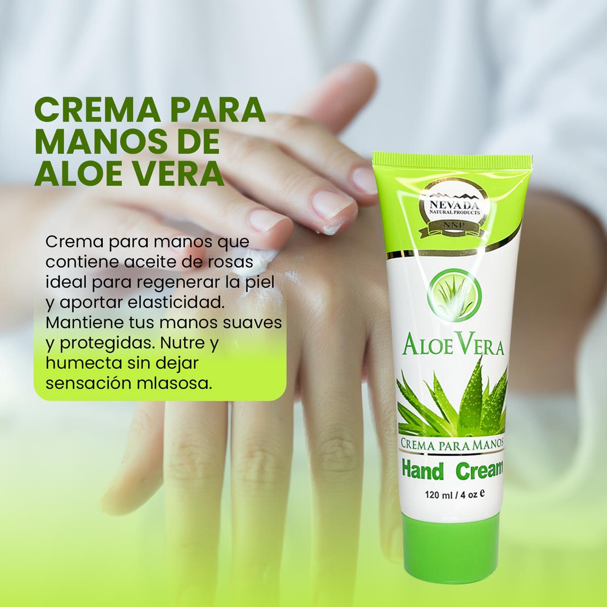 Crema para manos de aloe vera 120ml - Nevada