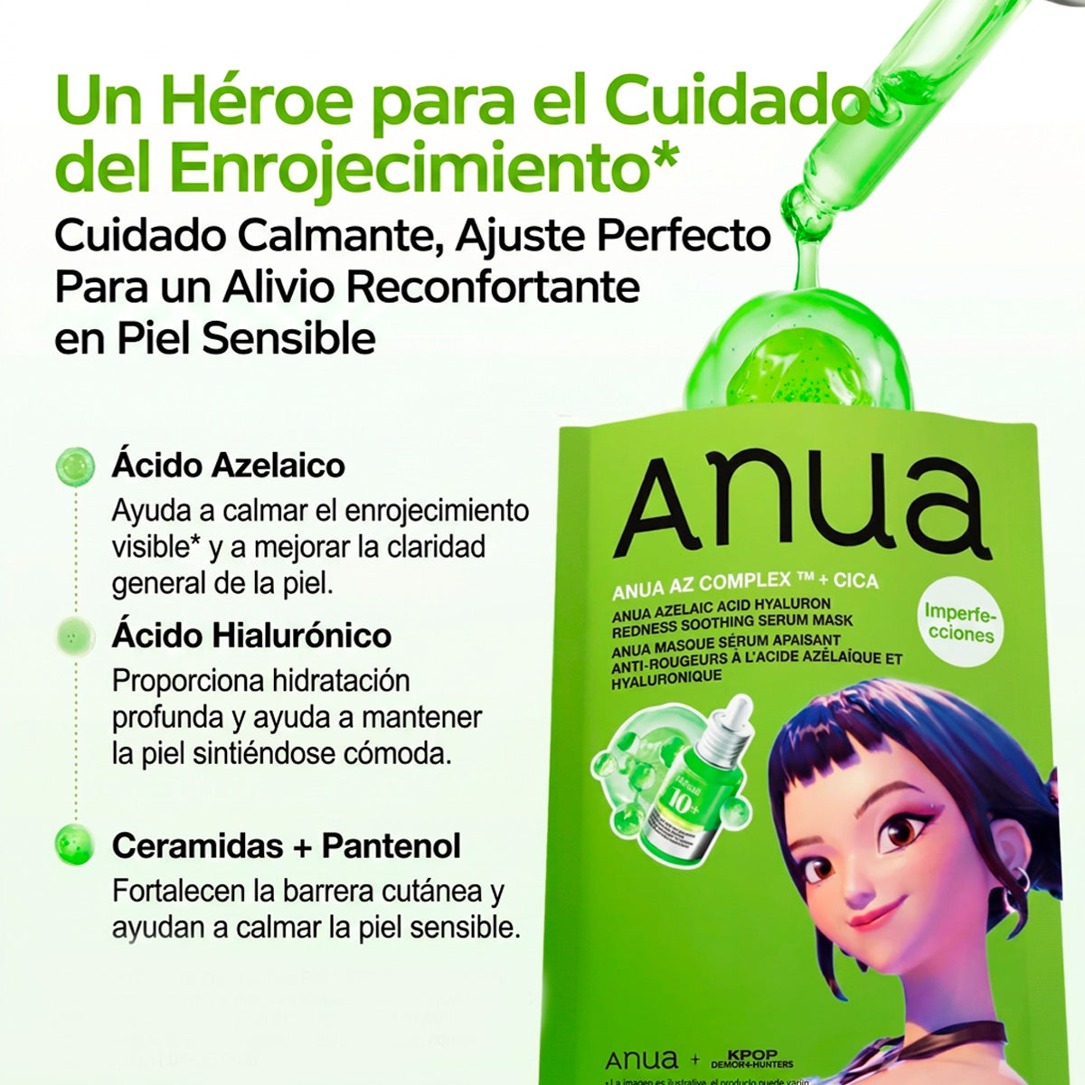 Kpop Demon Hunters Azelaic Acid Hyaluron Redness Shooting Serum Mask - ANUA