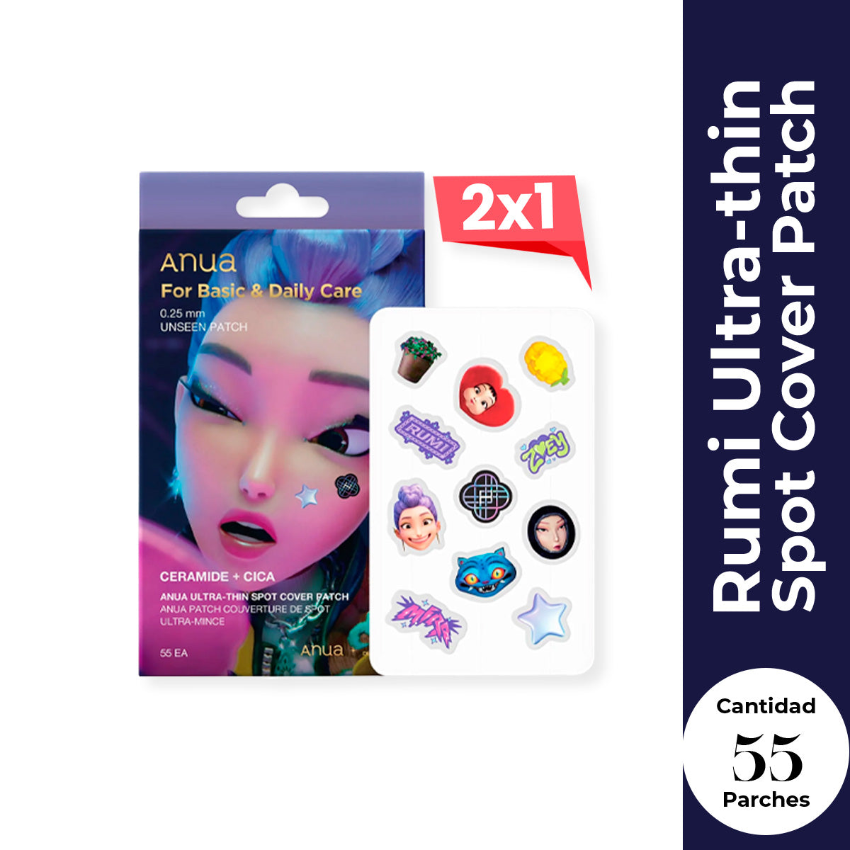 Rumi Ultra-thin Spot Cover Patch (55ea) - Anua