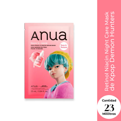 Kpop Demon Hunter Peach 70 Niacin Serum Mask - Anua