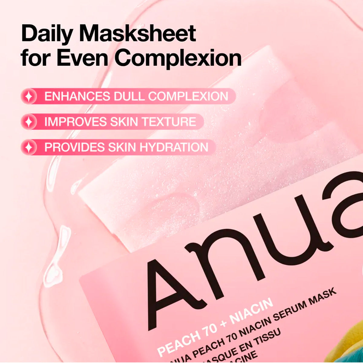 Kpop Demon Hunter Peach 70 Niacin Serum Mask - Anua