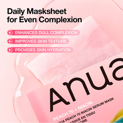 Kpop Demon Hunter Peach 70 Niacin Serum Mask - Anua