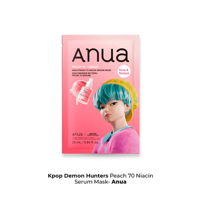 Kpop Demon Hunter Peach 70 Niacin Serum Mask - Anua
