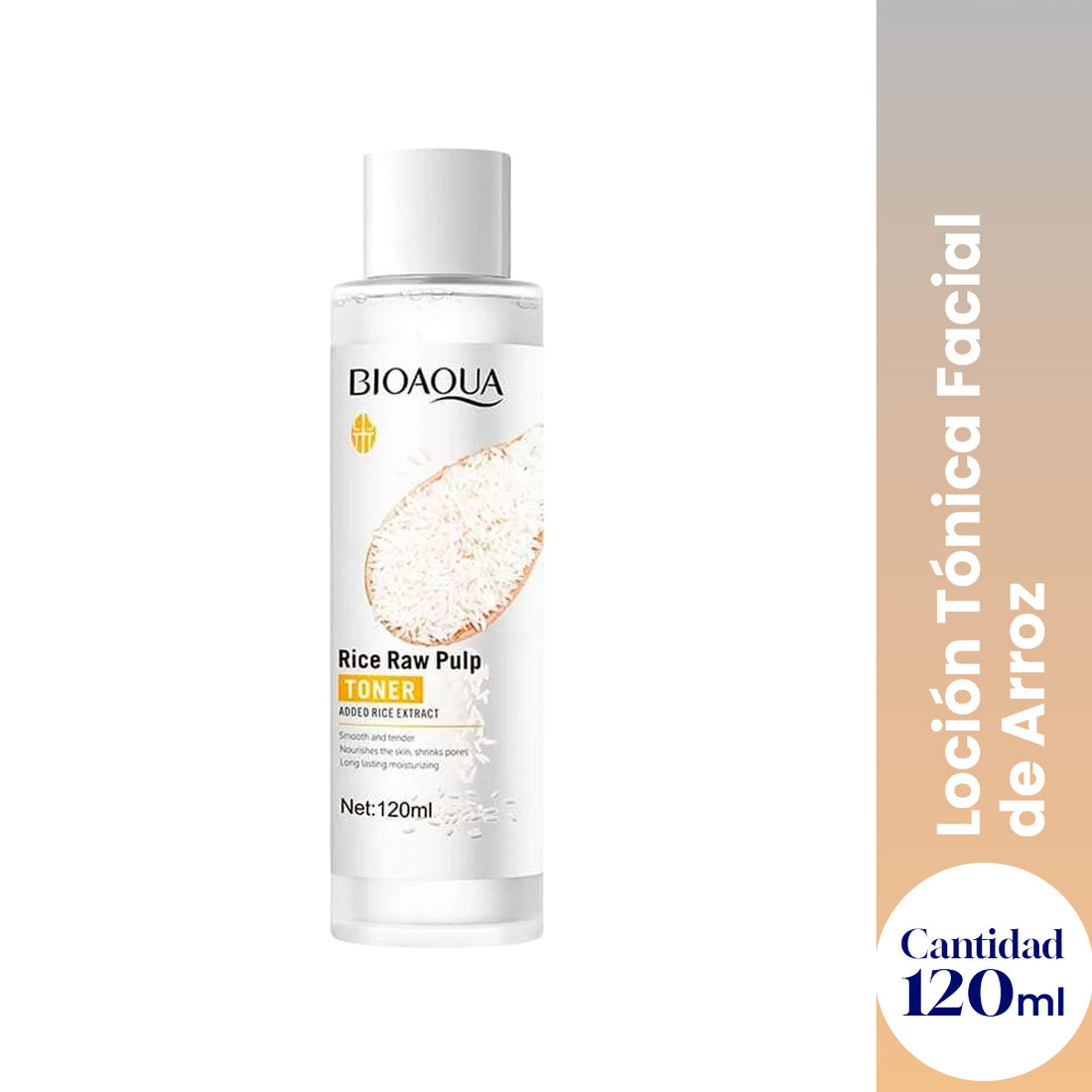Loción Tónica de Arroz 120ml - Bioaqua
