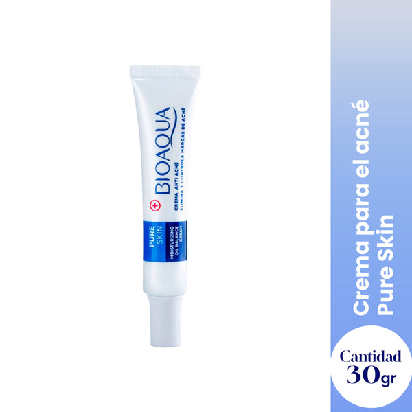 CREMA PARA EL BALANCE DE LA PIEL Y CONTROL DEL ACNÉ PURE SKIN 30g - BIOAQUA
