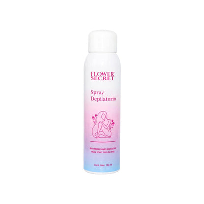 FLOWER SECRET – DEPILACIÓN RÁPIDA Y SUAVE – SPRAY DEPILATORIO 150ml
