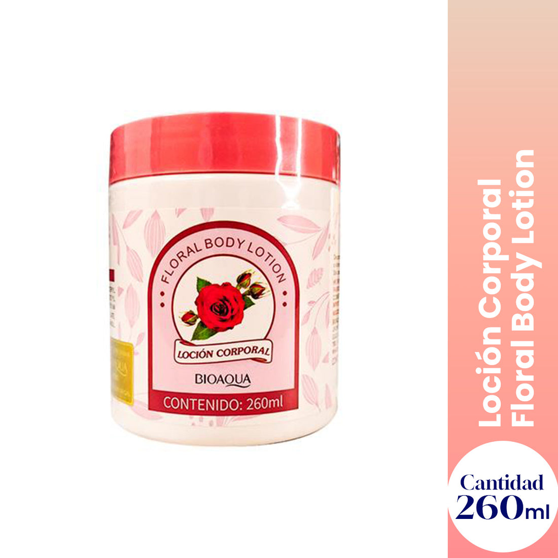 BIOAQUA Loción Corporal Floral Body Lotion – Hidratante – 260ml