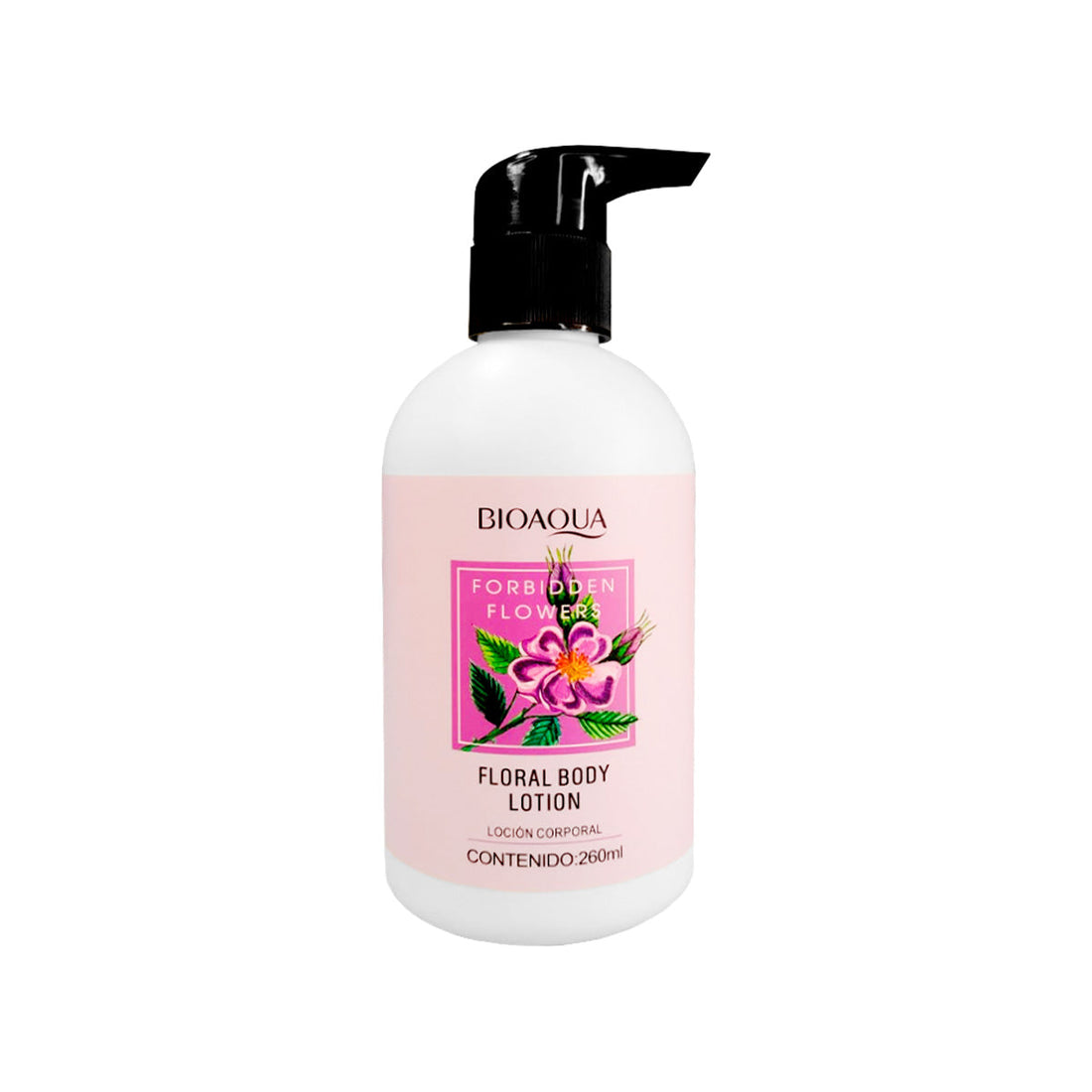 BIOAQUA Loción Corporal Floral Flores Prohibidas – Hidratación – 260ml