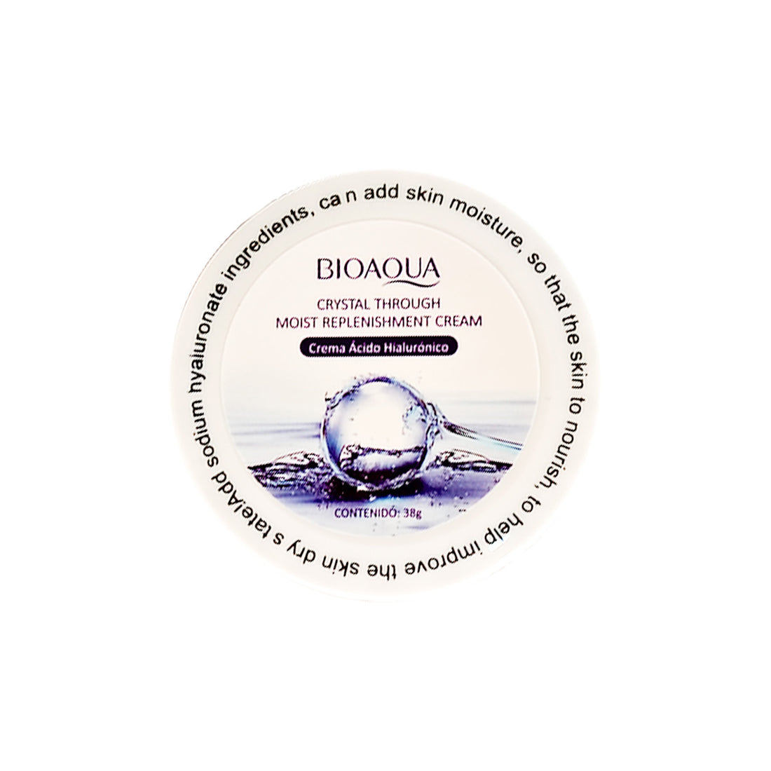 BIOAQUA Crema de Ácido Hialurónico Corporal – Hidratante – 38g