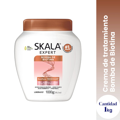 Skala Crema Capilar Bomba de Biotina – Curl Girl Vegana 1000g