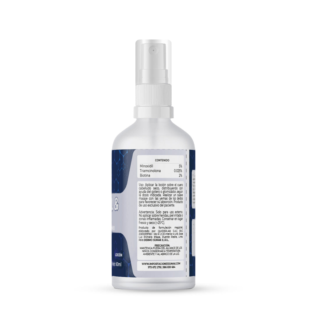 DERMOSUMAK – LOCIÓN CAPILAR – MINOXIDIL 5% &amp; BIOTINA – 60ML