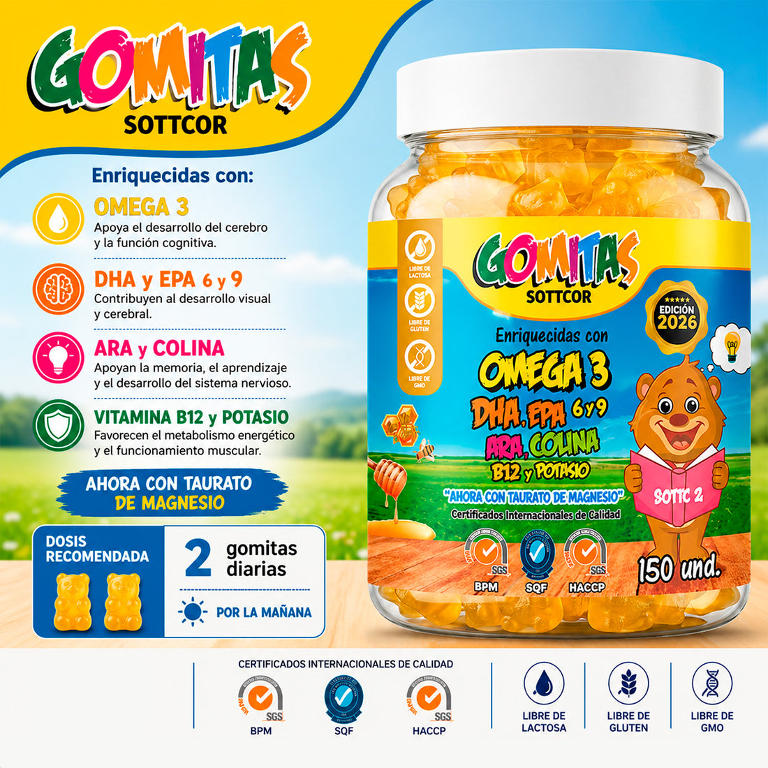 Omega Para Niños Gomitas - Sottcor