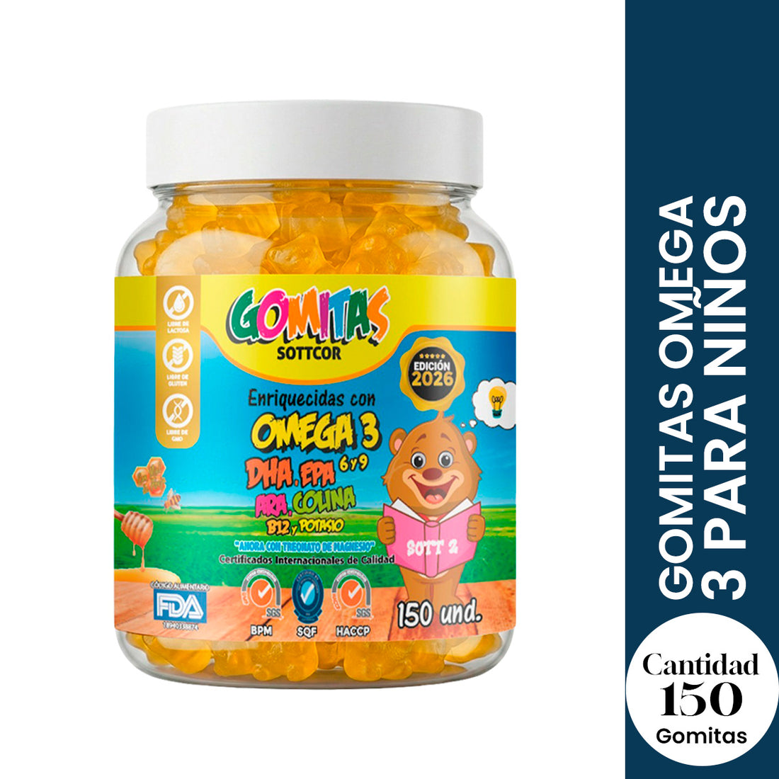 Omega Para Niños Gomitas - Sottcor