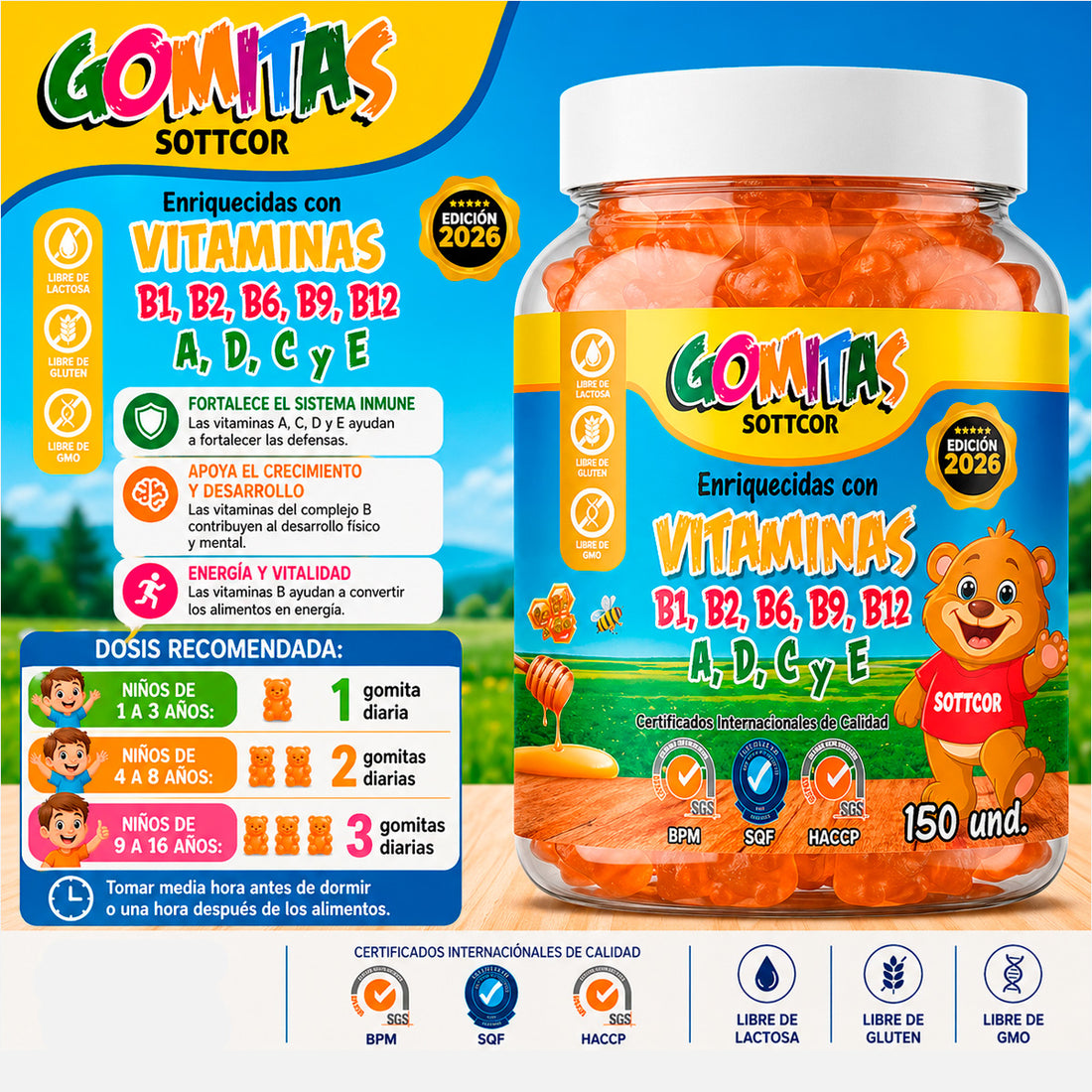 Gomitas para Niños Vitaminas - Sottcor