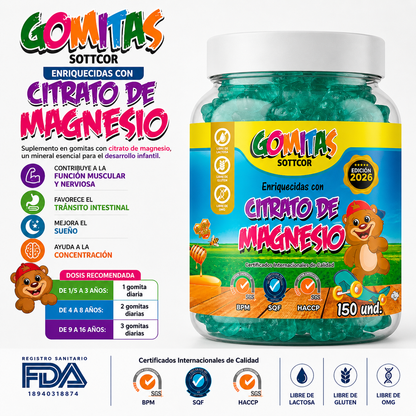 Gomitas para Niños Magnesio - Sottcor