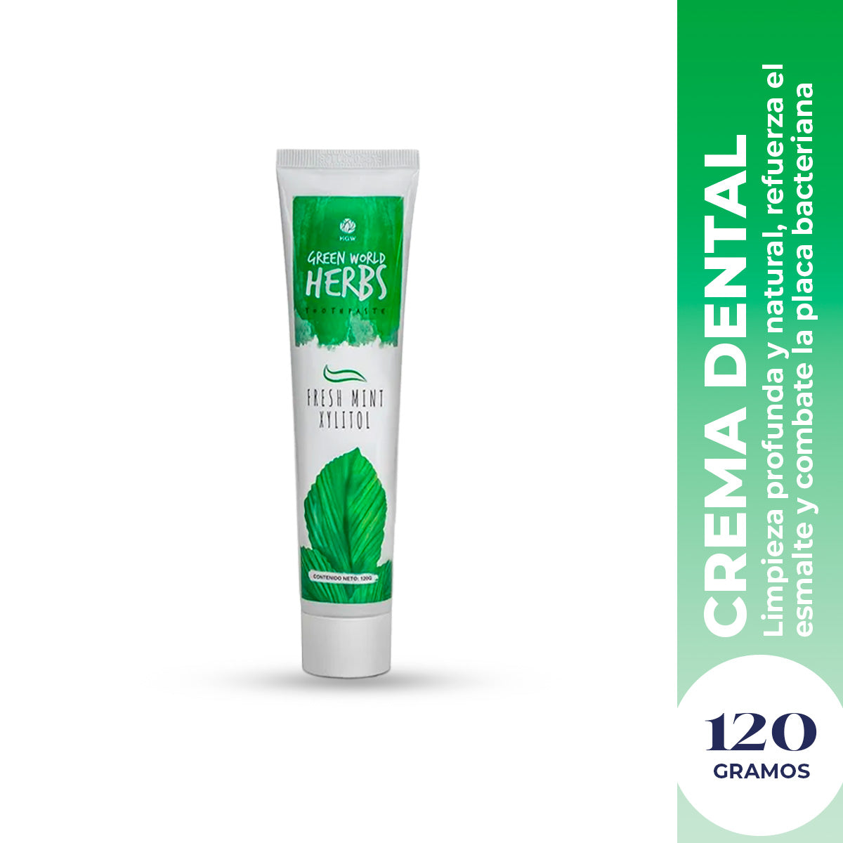 Crema Dental Green World Herbs 120gr - HGW