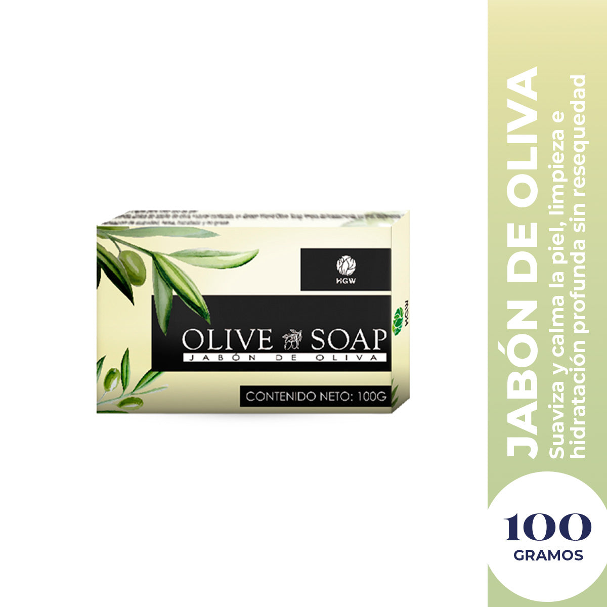 Jabón Corporal de Oliva 100gr - HGW