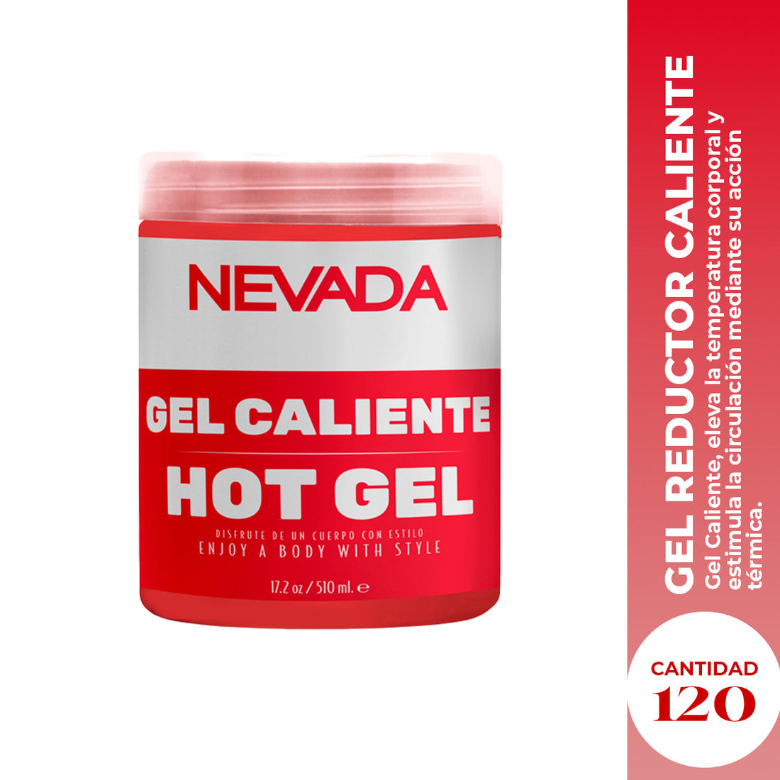 Hot Gel Crema Anti Celulitis &amp; Estrias 120gr - Nevada