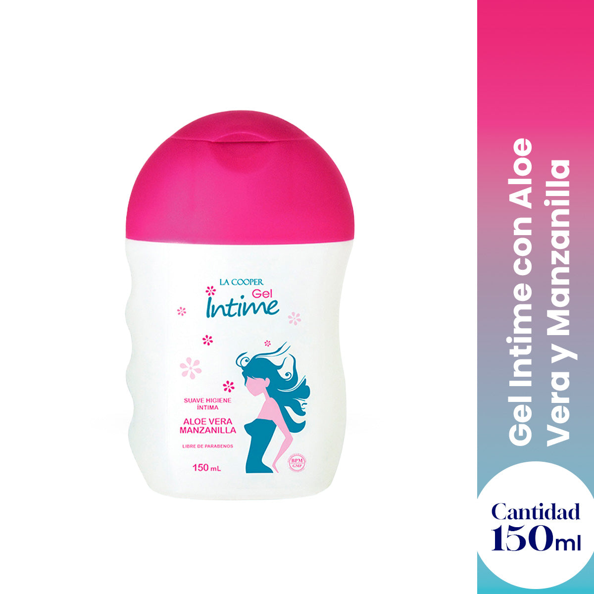 La Cooper Gel Íntimo – Cuidado Diario – Aloe Vera &amp; Manzanilla 150 ml