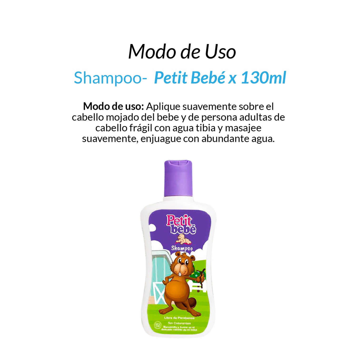 ¡liquidación! Shampoo Petit Bebé x 130ml
