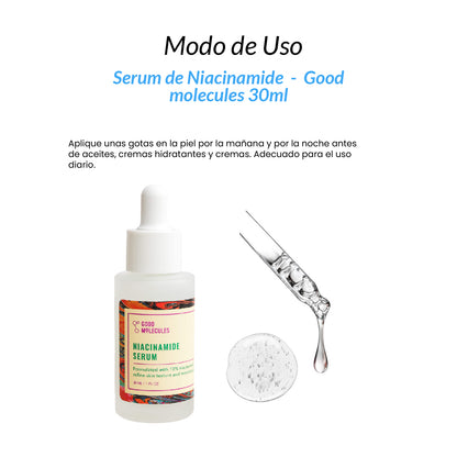 Good Molecules Suero Facial – Control de Poros – Niacinamide 10% – 30ml