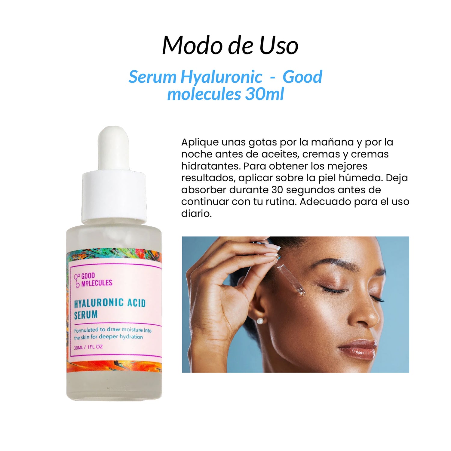 Serum de Ácido Hialurónico- Good Molecules 30ml
