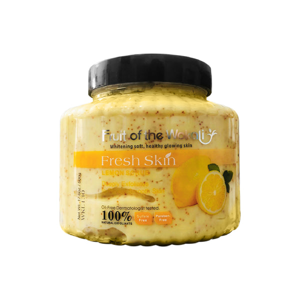 FRUIT OF THE WOKALI – EXFOLIANTE CORPORAL Y FACIAL – EXFOLIANTE DE LIMÓN – 500G