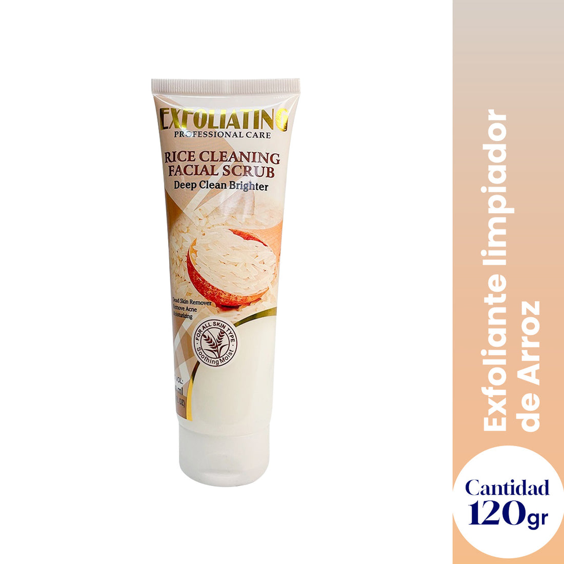 FRUIT OF THE WOKALI – EXFOLIANTE FACIAL SUAVE, HIDRATANTE Y NUTRITIVO – RICE CLEANING FACIAL EXFOLIANTE 120ML