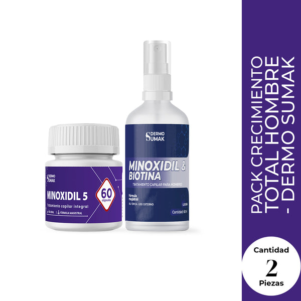 DUO Capilar: Minoxidil 5mg 60cap + Loción 5%