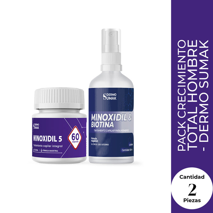 DUO Capilar: Minoxidil 5mg 60cap + Loción 5%