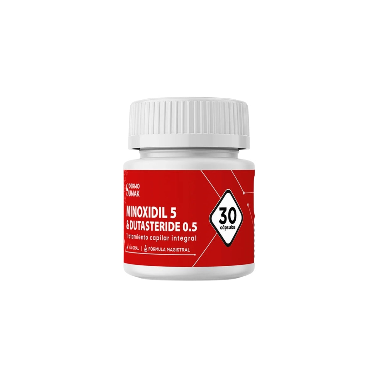 DUO Capilar: Cápsulas 30u + Loción 60mL – Minoxidil 5MG &amp; Dutasteride 0.5 MG