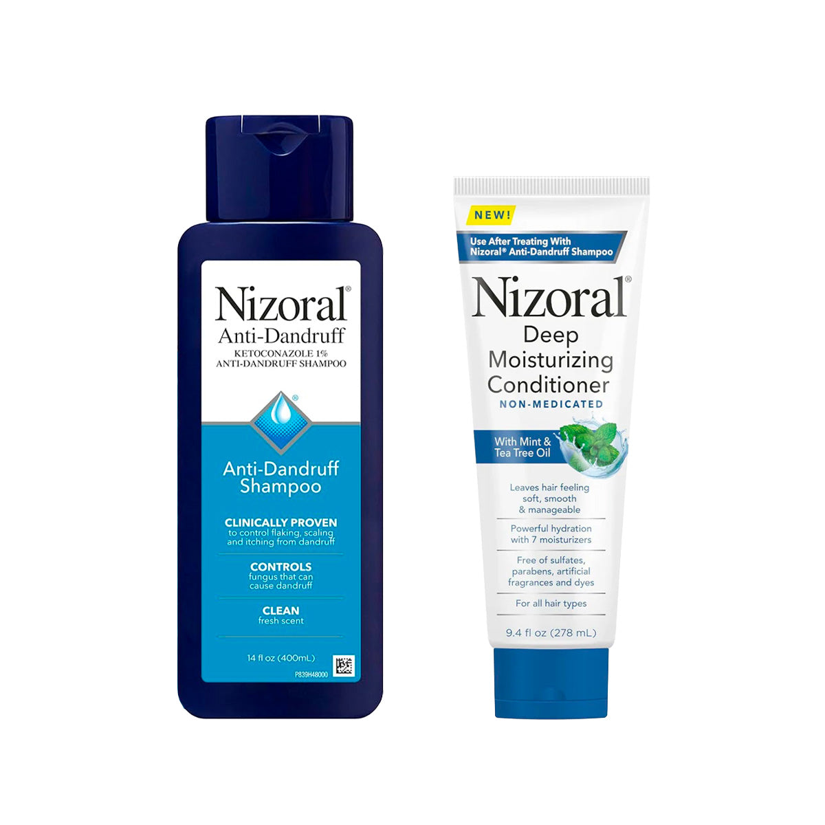 Shampoo anticaspa ketoconazol 400 ml + ACONDICIONADOR 278ml - NIZORAL