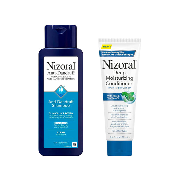 Shampoo anticaspa ketoconazol 400 ml + ACONDICIONADOR 278ml - NIZORAL