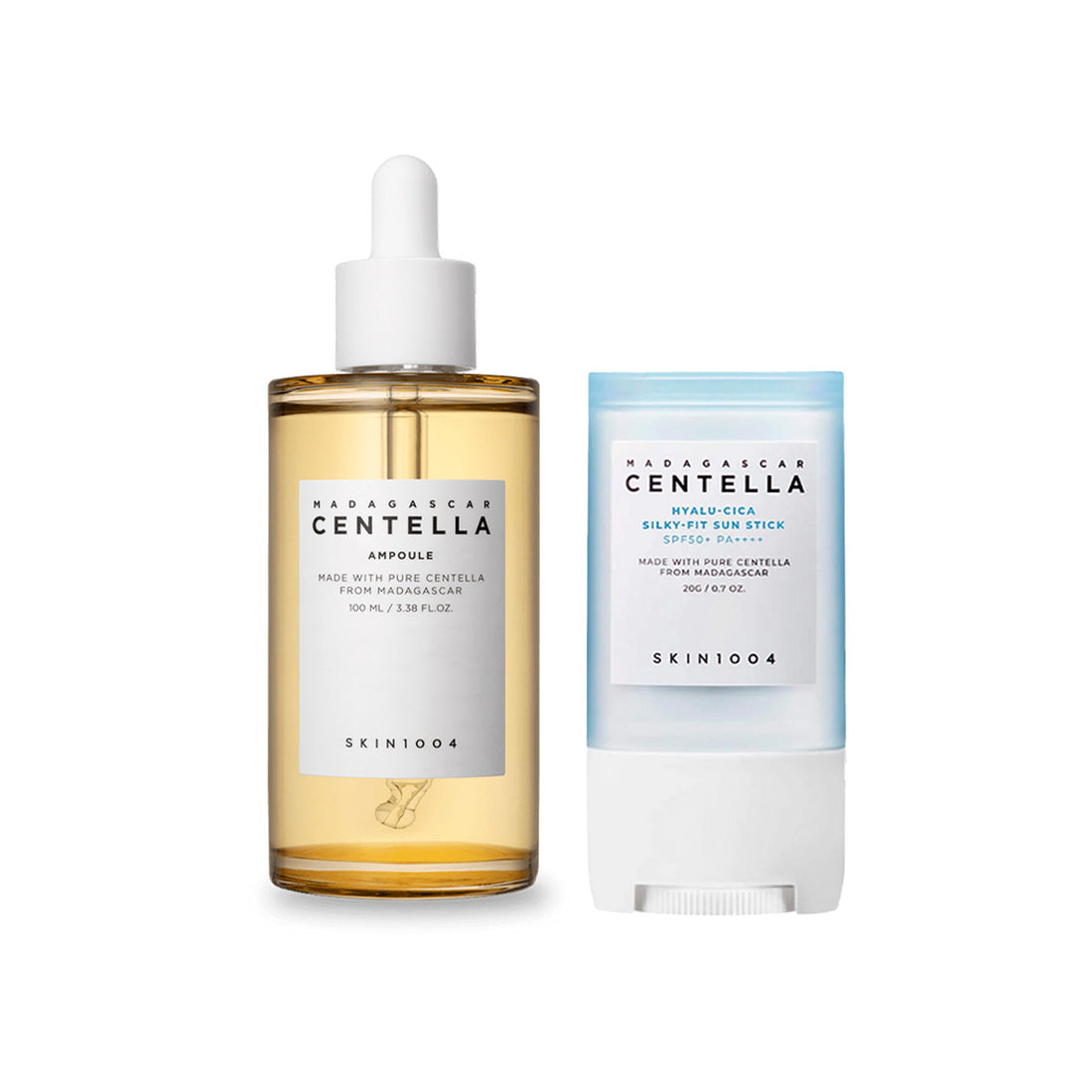 Duo Madagascar Centella Invierno - AMPOLLA 100ML + BLOQUEADOR BARRA Skin1004