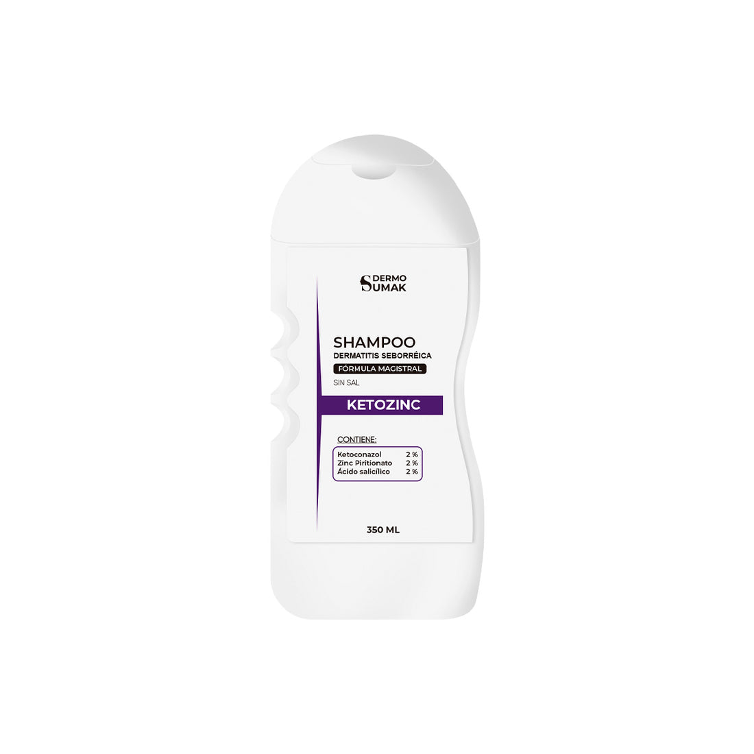 DERMO SUMAK&amp;nbsp; SHAMPOO ANTICASPA Y SABORREA - SHAMPOO SIN SAL KETOZINC 350ML