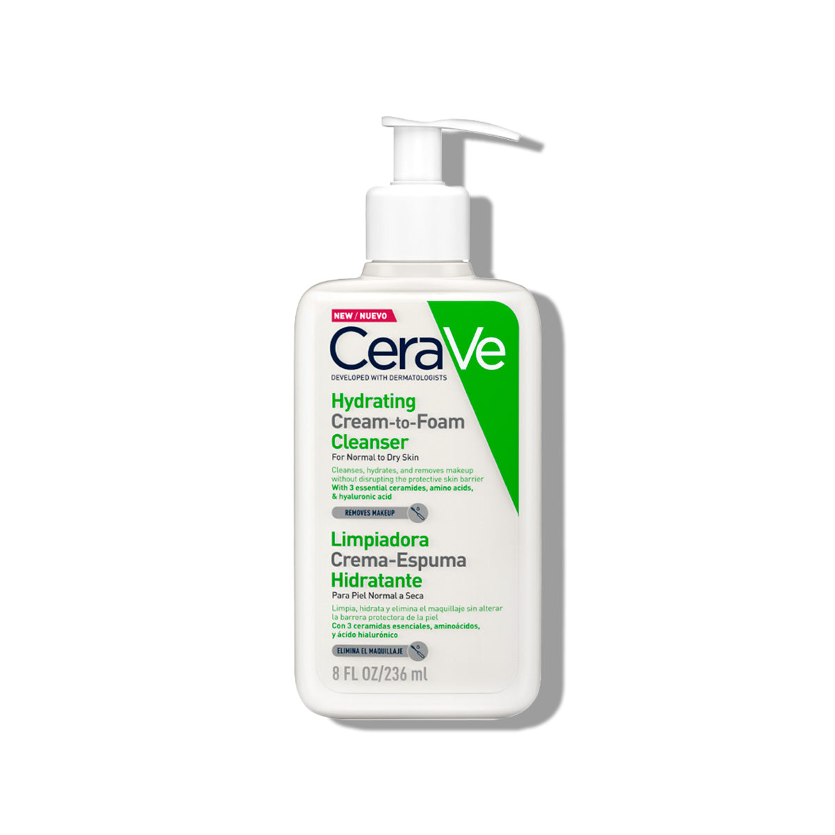 Limpiador Crema Espumosa Hydrating Cream-to-Foam 236ml - CeraVe