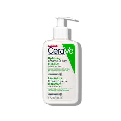 Limpiador Crema Espumosa Hydrating Cream-to-Foam 236ml - CeraVe