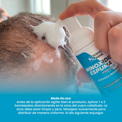 Minoxidil en espuma 5% 60ml - Dermo Sumak