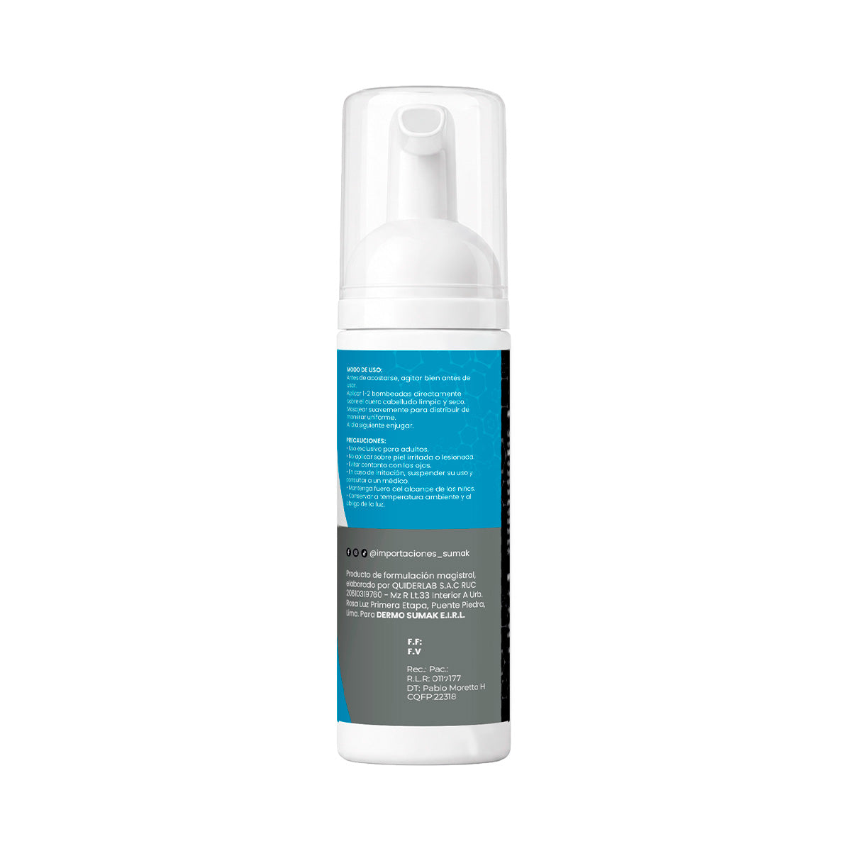 Minoxidil en espuma 5% 60ml - Dermo Sumak