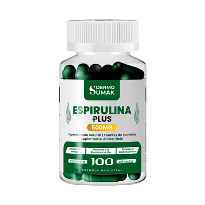 Espirulina Plus+ 500mg Dermo Sumak