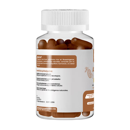 DERMO SUMAK – SUPLEMENTO PARA PIEL SALUDABLE Y BIENESTAR FEMENINO – AGUAJE PLUS+ – 100 CÁPSULAS