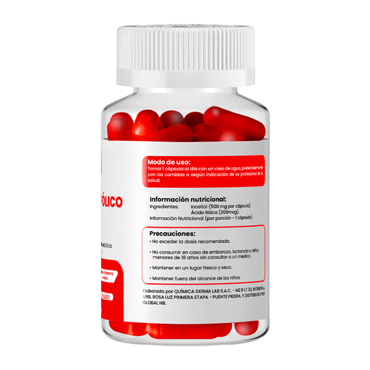 DERMO SUMAK – SUPLEMENTO PARA EQUILIBRIO HORMONAL Y REPRODUCTIVO – INOSITOL + ÁCIDO FÓLICO – 100 CÁPSULAS