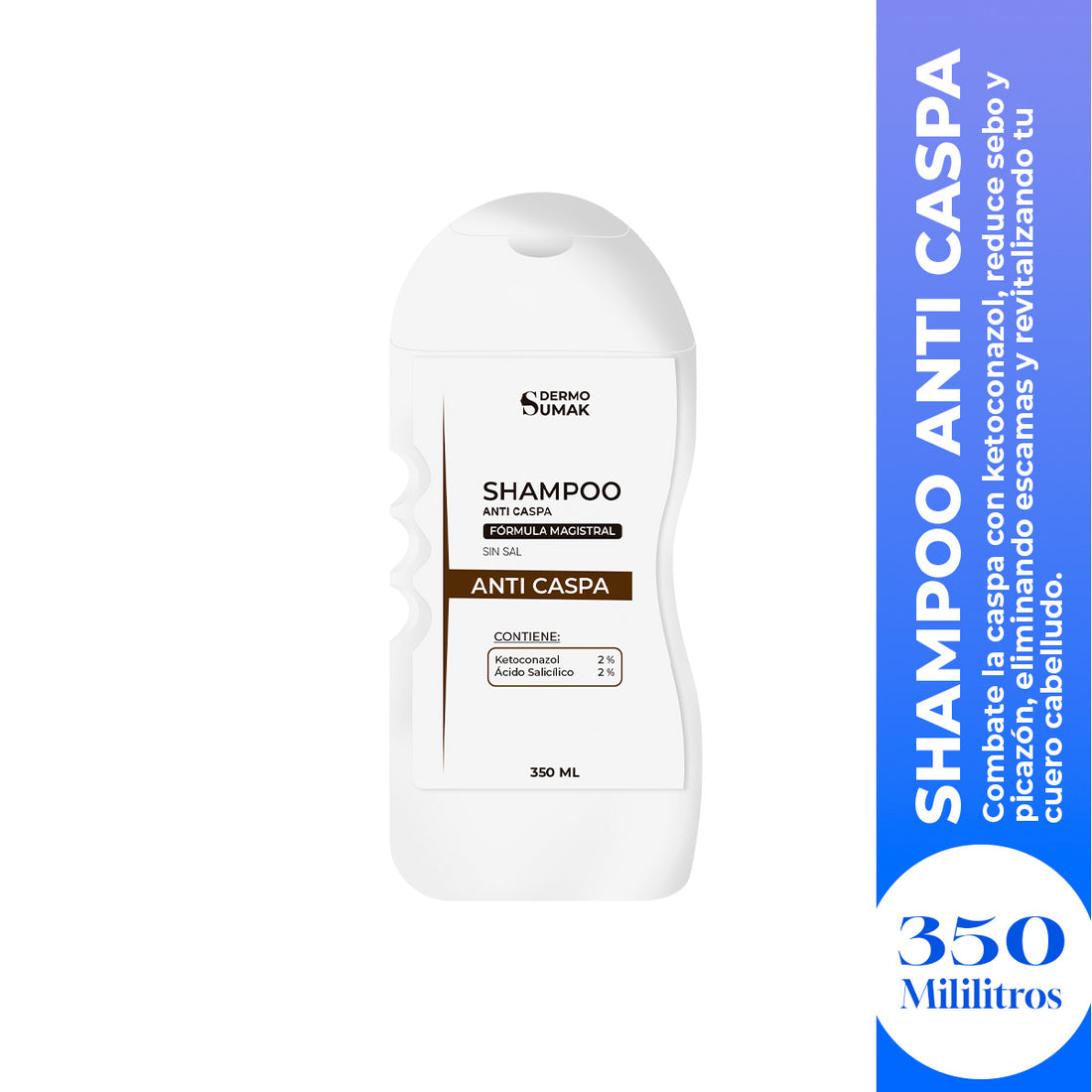 SHAMPOO SIN SAL ANTICASPA 350ML