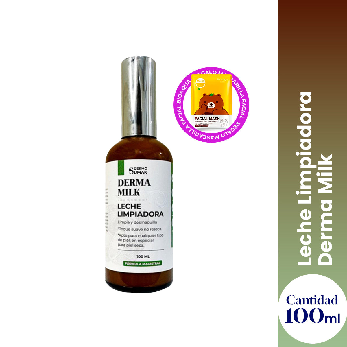 Leche Limpiadora Derma Milk 100ml - Dermo Sumak