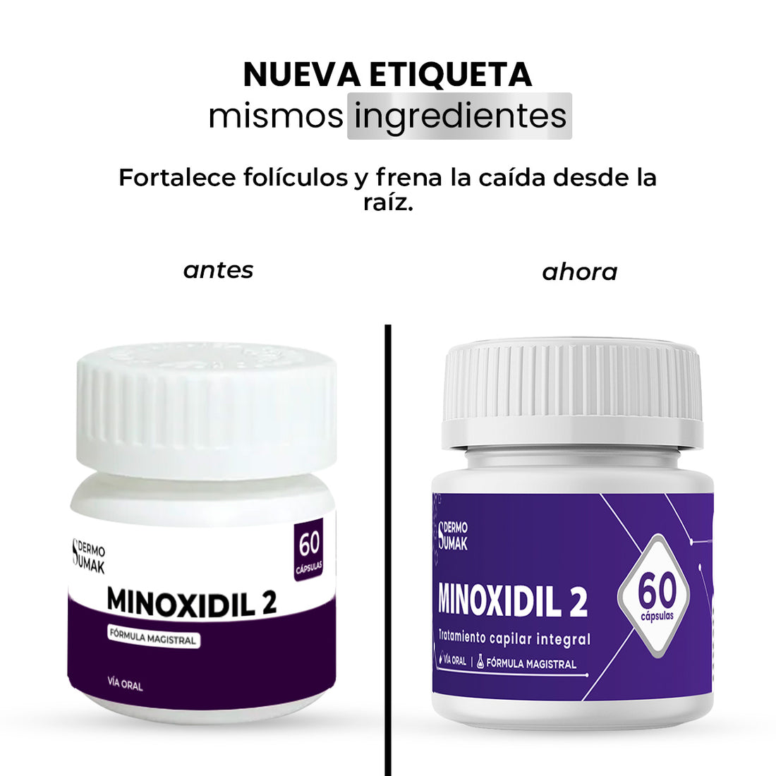MINOXIDIL 2 MG 60 CÁPSULAS - DERMO SUMAK