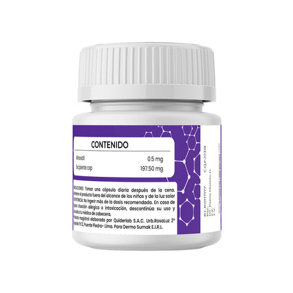 Minoxidil 0.5 Mg - 60 Capsulas Dermo Sumak