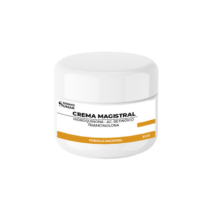 CREMA MAGISTRAL HIDROQUINONA 4% &amp; AC RETINOICO 0.025% &amp; TRIANCINOLONA 0.025% 30 GR - DERMO SUMAK