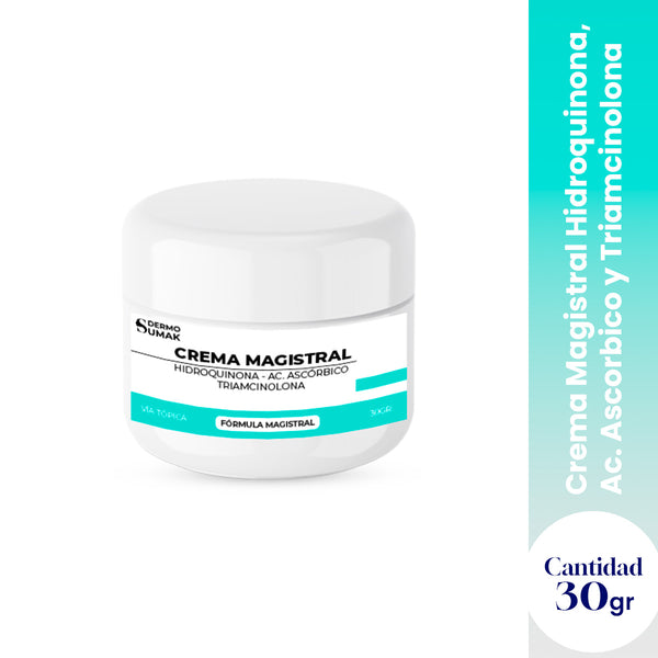 CREMA MAGISTRAL HIDROQUINONA 4% & AC ASCORBICO 2% & TRIANCINOLONA 0.025% 30GR - DERMO SUMAK