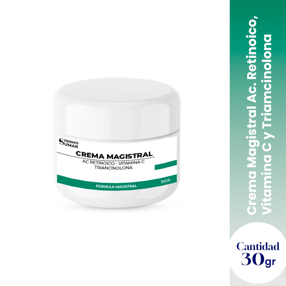 CREMA MAGISTRAL  &amp; AC RETINOICO 0.025% &amp; VITAMINA C 3% &amp; TRIANCINOLONA 0.025% 30GR - DERMO SUMAK