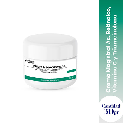 CREMA MAGISTRAL  &amp; AC RETINOICO 0.025% &amp; VITAMINA C 3% &amp; TRIANCINOLONA 0.025% 30GR - DERMO SUMAK